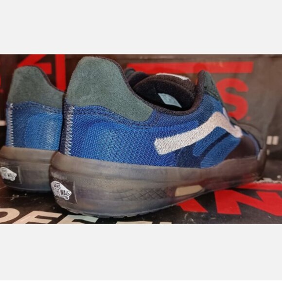 Vans Men’s 7/Women\'s 8.5 EVDNT Ultimate Waffle Deuce Black Blue Rare VN0A5DY78B2